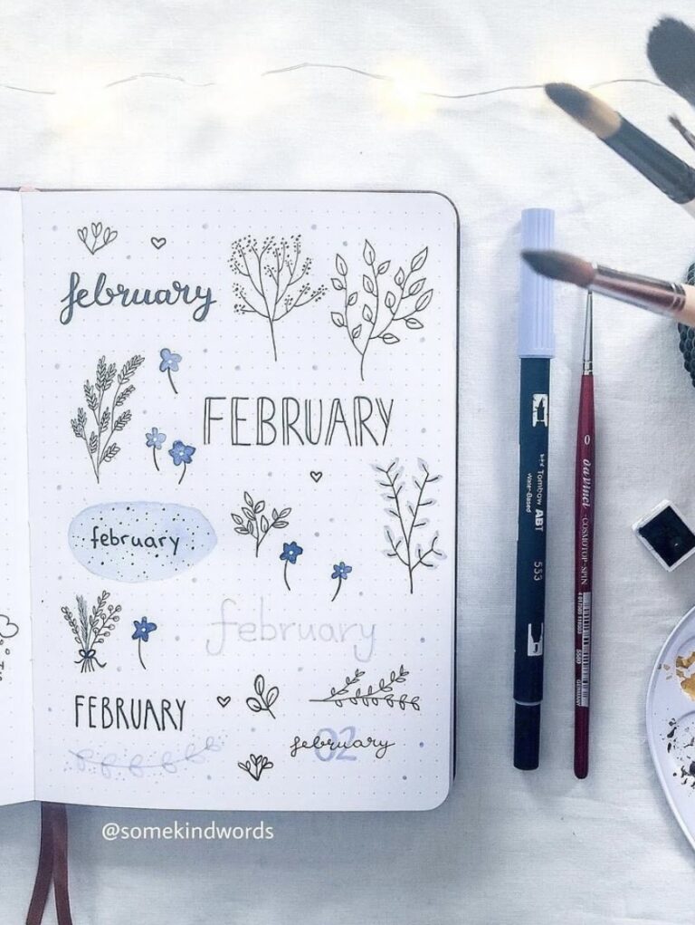 Best February Bujo Header To Try For Your Journal Atinydreamer