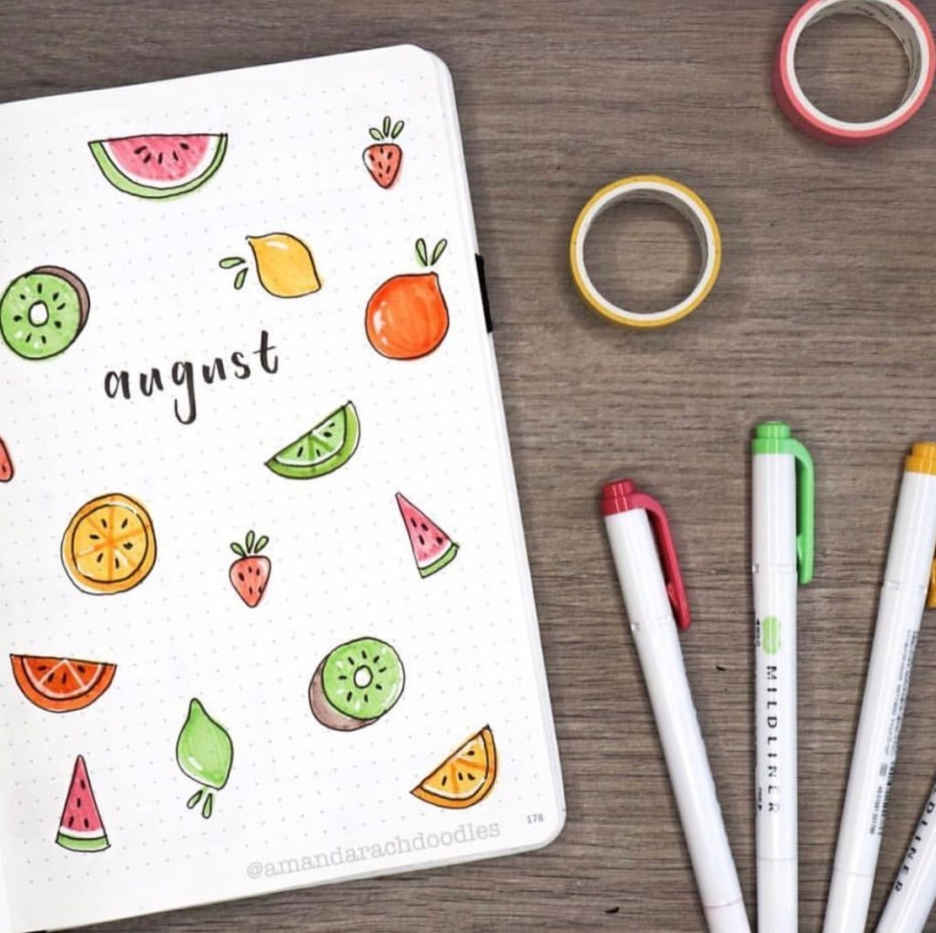 25 Fruit Bullet Journal Spread Ideas - atinydreamer