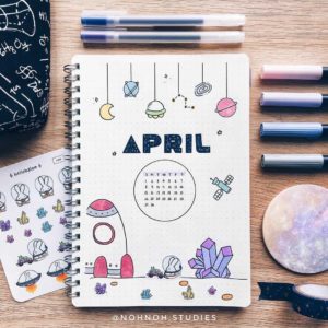 25 Galaxy and Space Themed Bujo Spreads You Need - atinydreamer