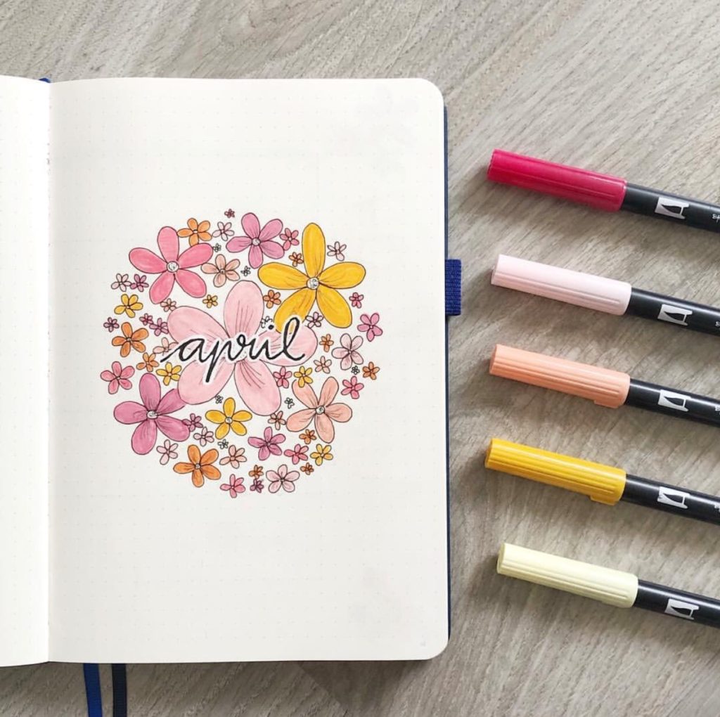 25 Wonderful April Bujo Spreads You Need To See - Atinydreamer