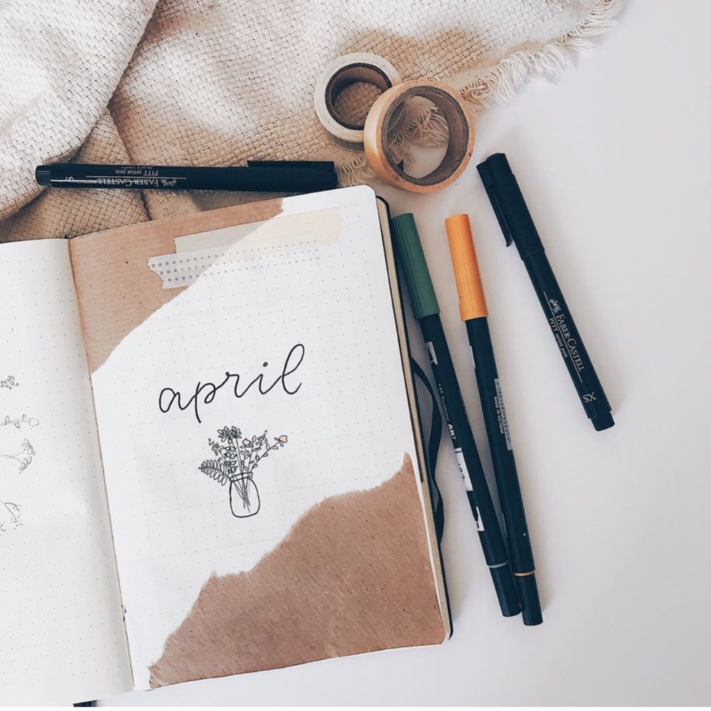 25 Wonderful April Bujo Spreads You Need to See - atinydreamer