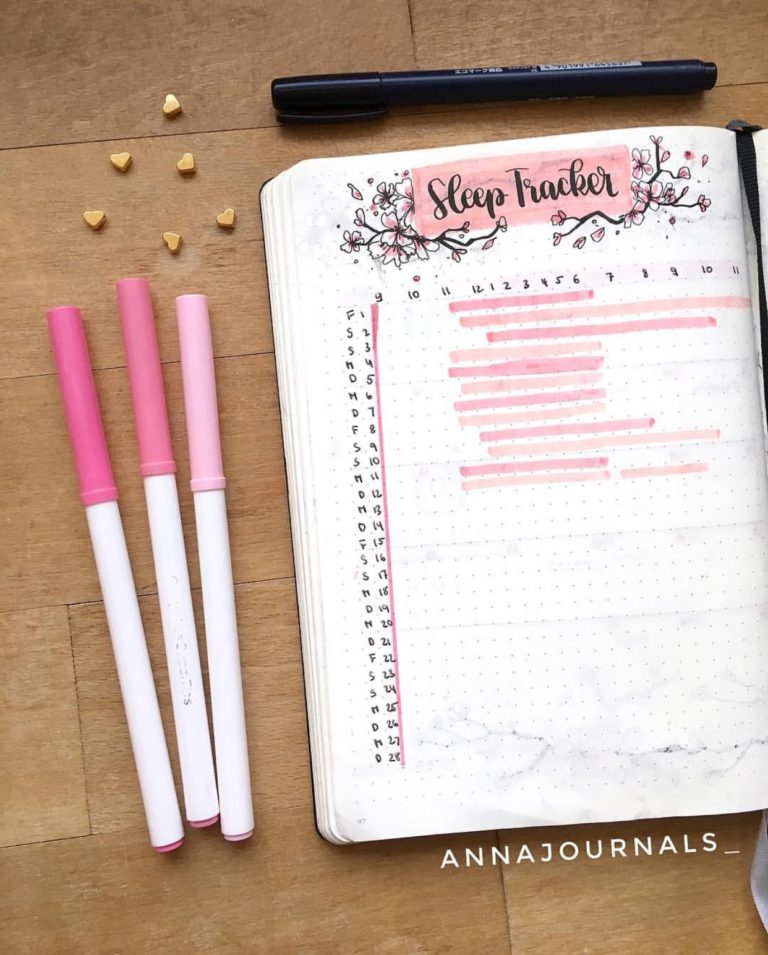 24 Adorable Sleeping Trackers for Your Bullet Journal - atinydreamer