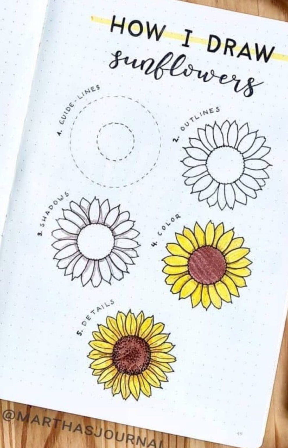 Best Step By Step Flower Doodle Tutorials For Atinydreamer