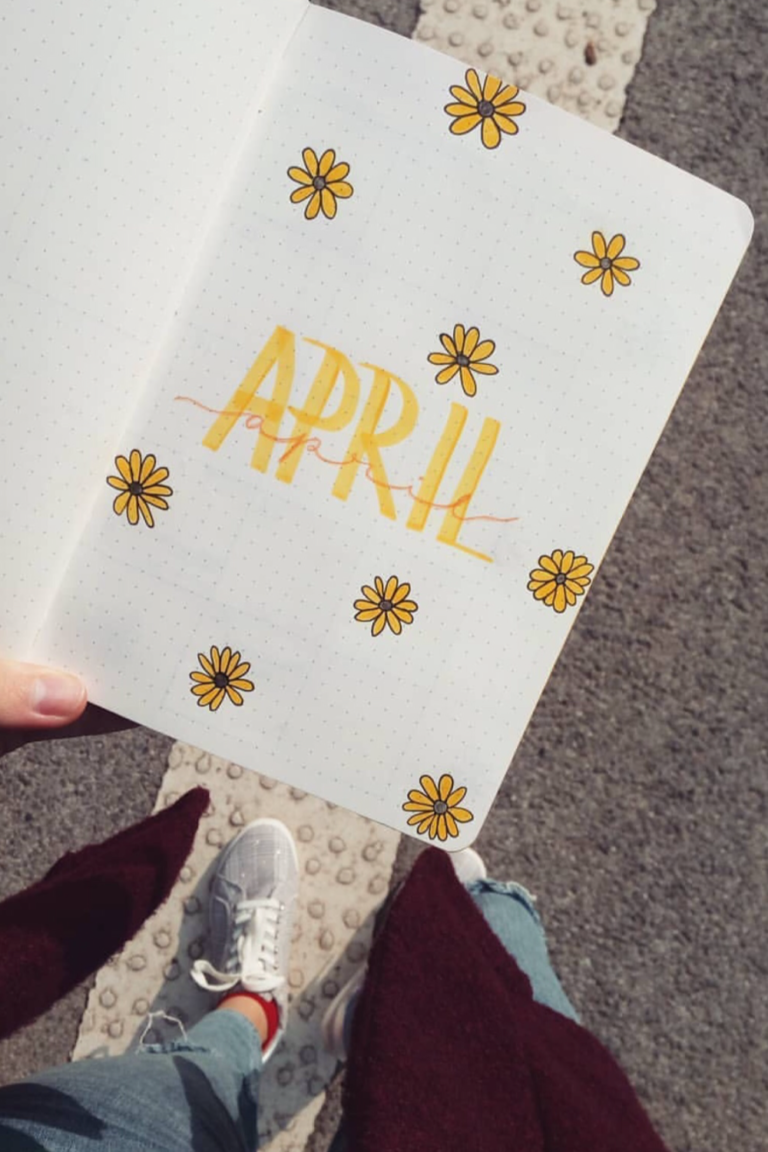 29 Sunflower Themed Bujo Spreads for Inspiration - atinydreamer