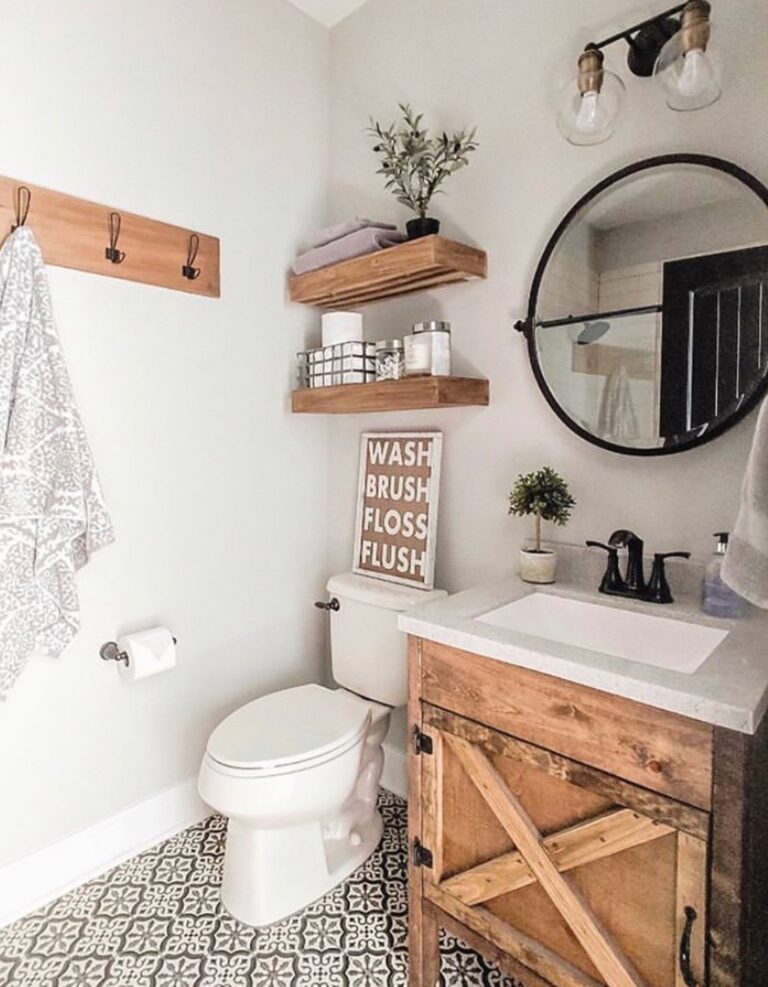 73 Farmhouse Bathroom Decor that are Absolutely Gorgeous - atinydreamer