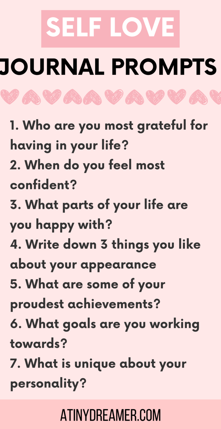 Wonderful Journal Prompts For Self Love Atinydreamer