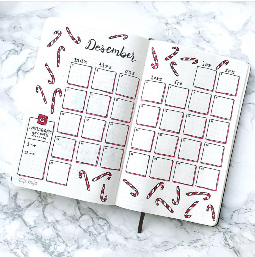 35 Gorgeous December Bullet Journal Spreads to Take Inspiration From ...