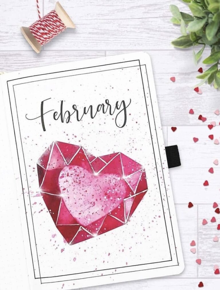 64 Best February Bujo Spreads You Need - atinydreamer