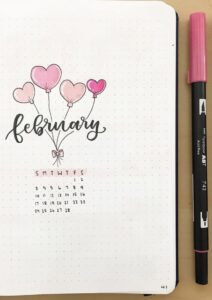 64 Best February Bujo Spreads You Need - atinydreamer