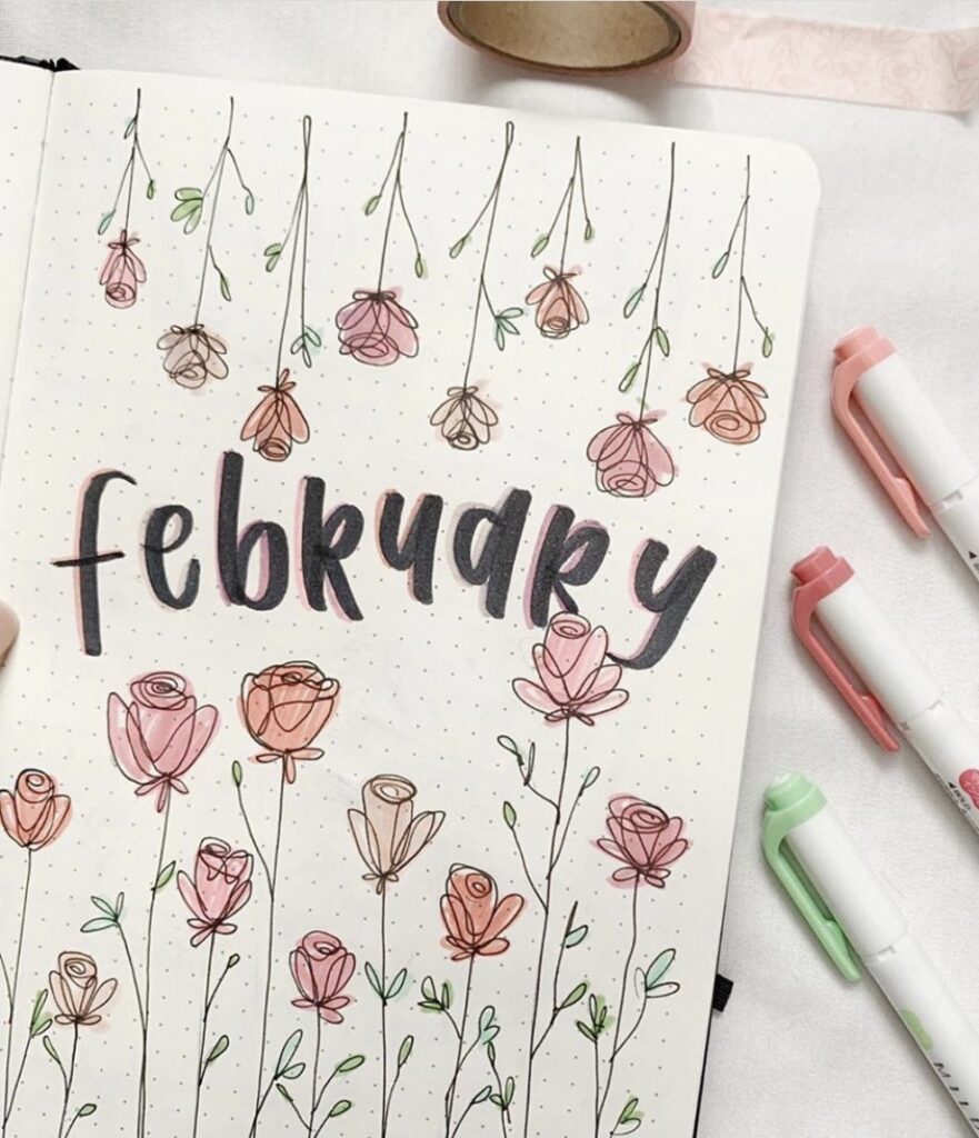 64 Best February Bujo Spreads You Need - atinydreamer