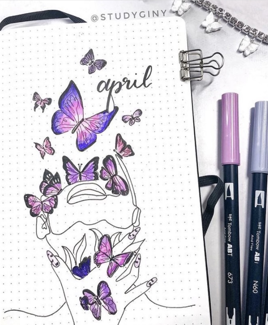 62 Best April Bujo Cover Spreads to Steal Now - atinydreamer