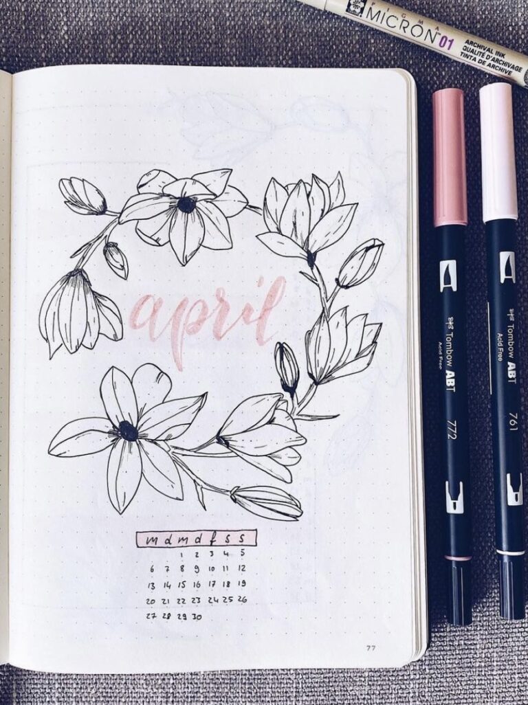 62 Best April Bujo Cover Spreads to Steal Now - atinydreamer