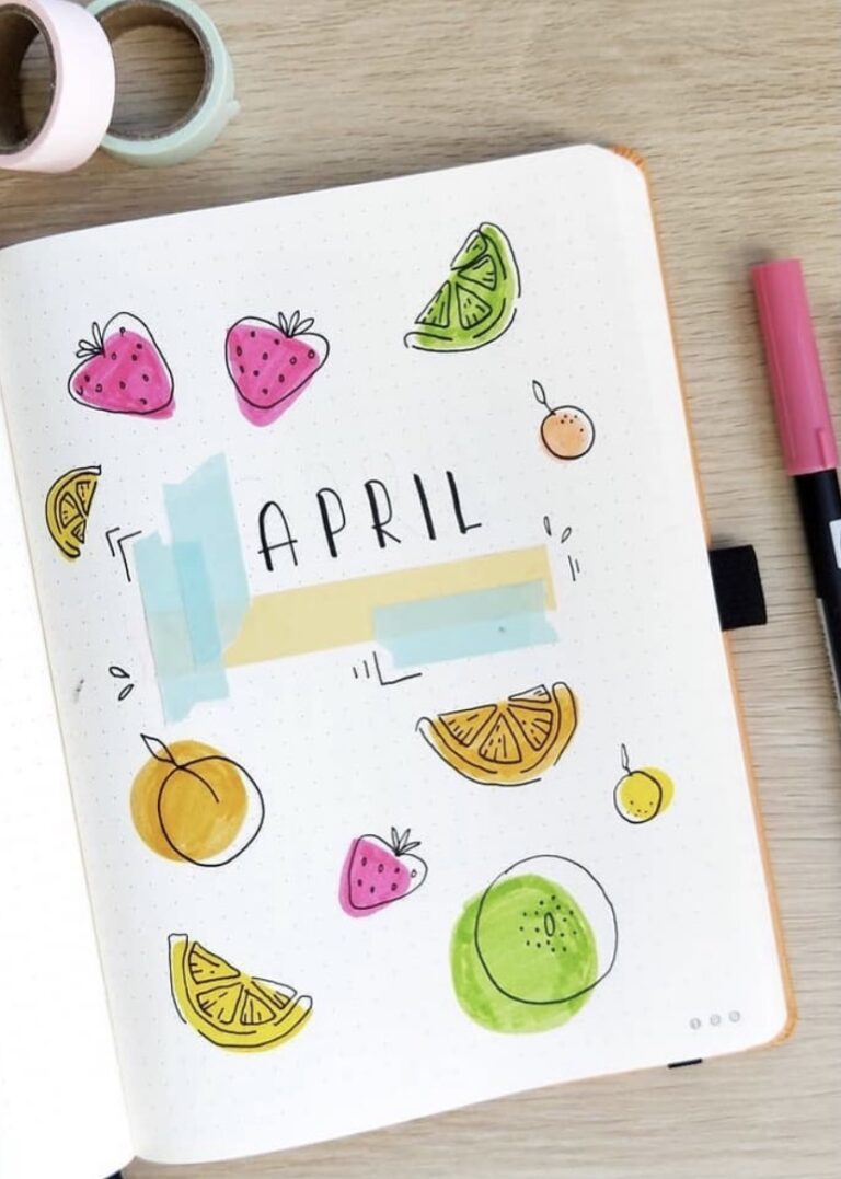 62 Best April Bujo Cover Spreads to Steal Now - atinydreamer