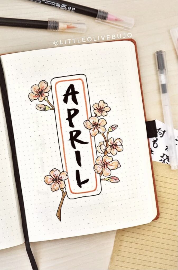 62 Best April Bujo Cover Spreads to Steal Now - atinydreamer