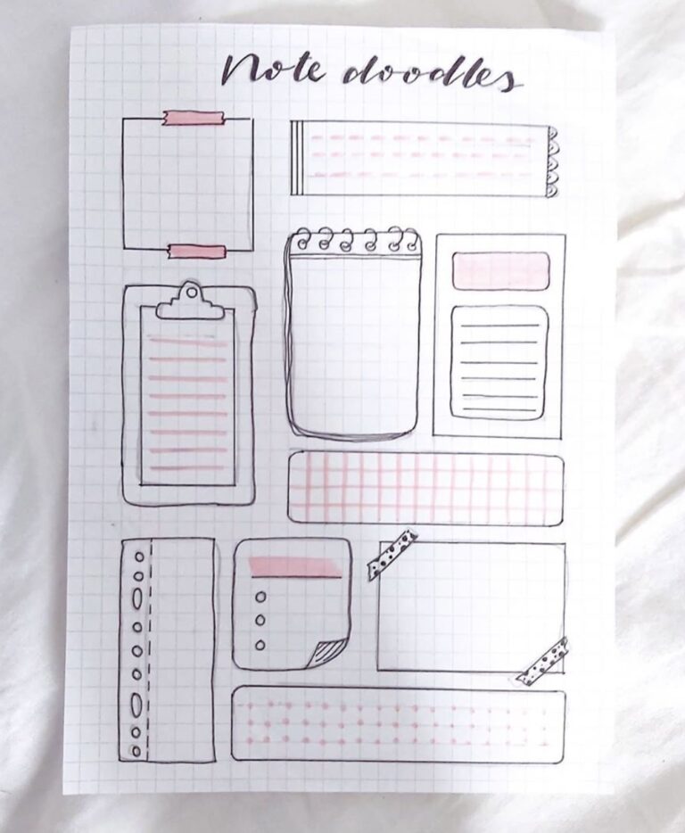 32 Best Paper Note Doodles for Inspiration - atinydreamer