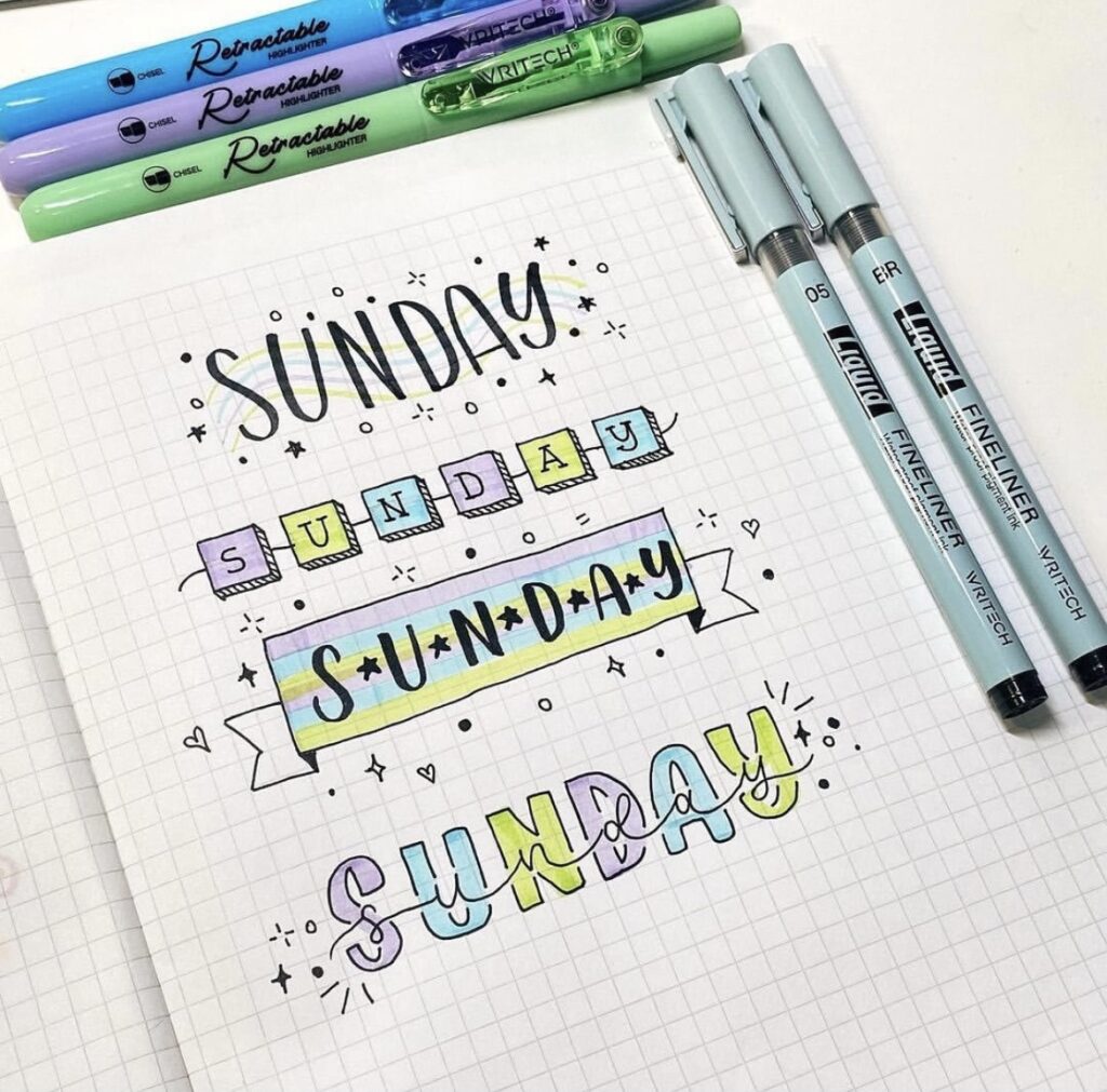 61 Best Bujo Weekday Titles for Inspiration - atinydreamer