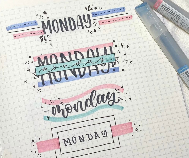 61 Best Bujo Weekday Titles for Inspiration - atinydreamer