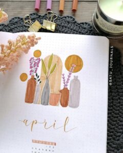 58 Best April Bujo Cover Spreads for Inspiration - atinydreamer