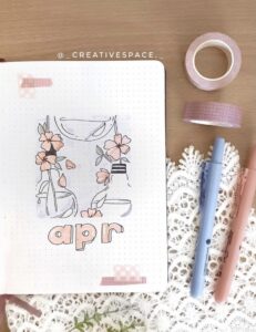 58 Best April Bujo Cover Spreads for Inspiration - atinydreamer