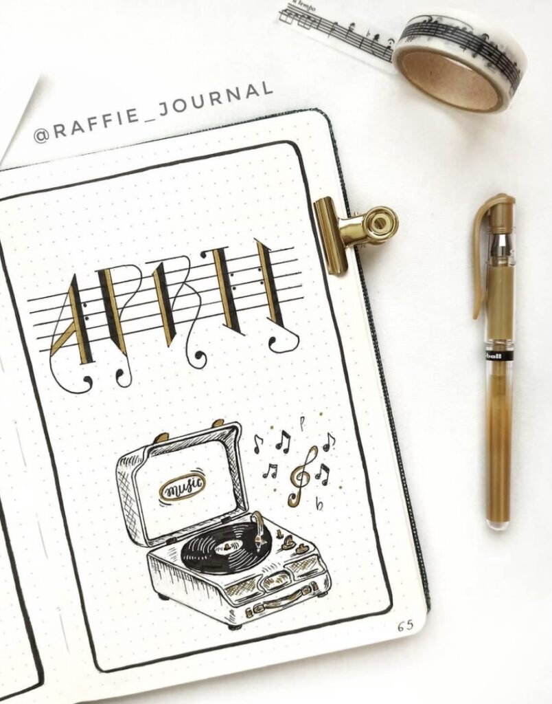 58 Best April Bujo Cover Spreads for Inspiration - atinydreamer