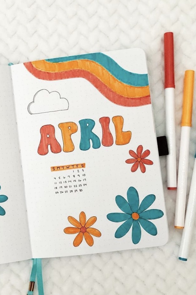 58 Best April Bujo Cover Spreads for Inspiration - atinydreamer