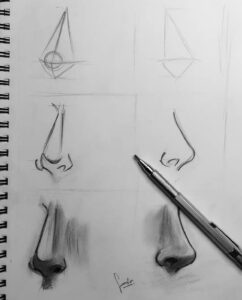 15 Best Nose Sketch Drawing Tutorials for Inspiration - atinydreamer