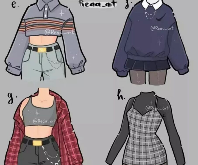 Easy Outfit Drawing Ideas