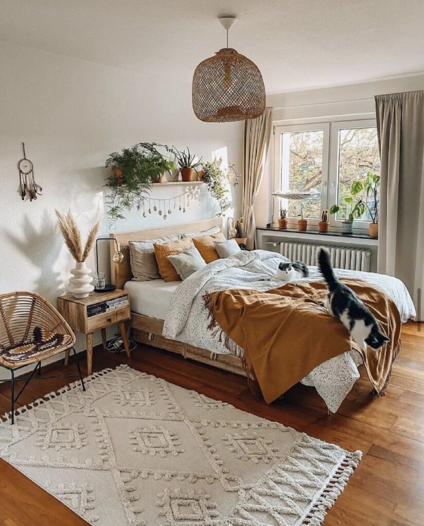 beige boho room