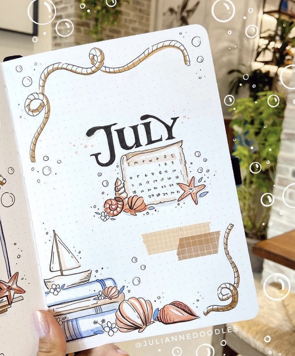 45 Best July Bullet Journal Spreads to Copy Now - atinydreamer