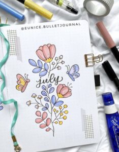 45 Best July Bullet Journal Spreads to Copy Now - atinydreamer