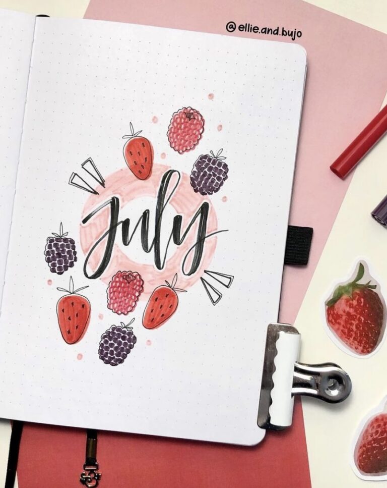 45 Best July Bullet Journal Spreads to Copy Now - atinydreamer