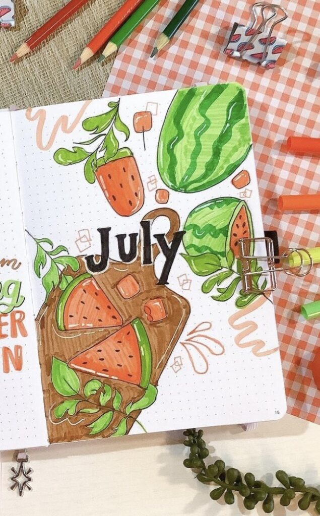 45 Best July Bullet Journal Spreads to Copy Now - atinydreamer