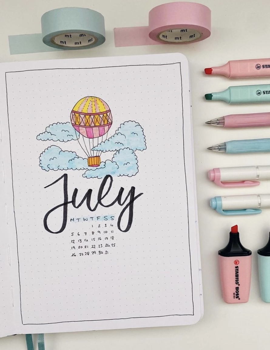 45 Best July Bullet Journal Spreads to Copy Now - atinydreamer