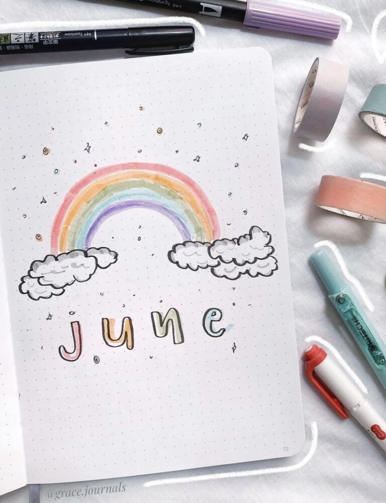 44 Best June Bujo Spreads you need for inspiration - atinydreamer