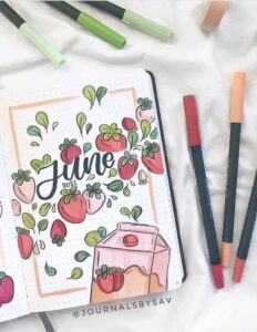 44 Best June Bujo Spreads you need for inspiration - atinydreamer