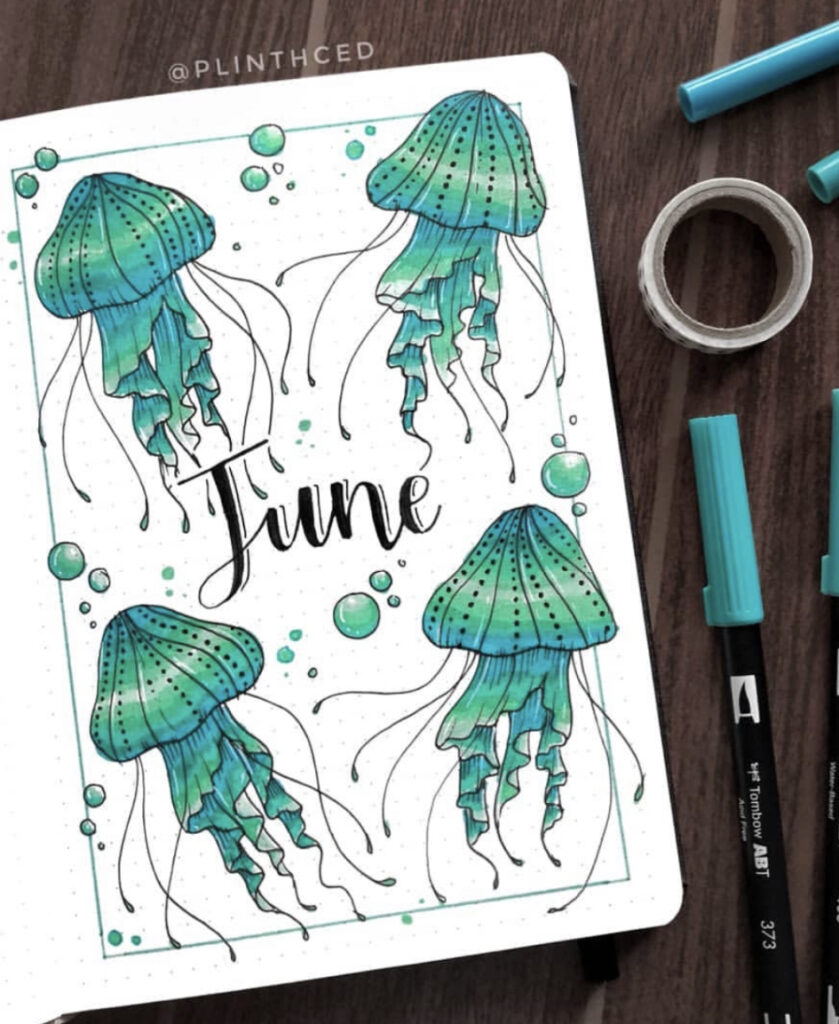 44 Best June Bujo Spreads you need for inspiration - atinydreamer