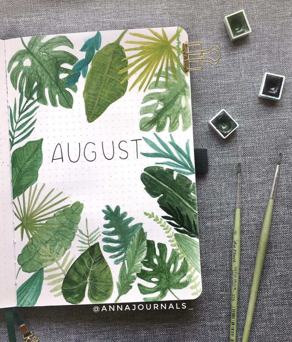 48 Best August Bujo Cover Spreads to Try today - atinydreamer