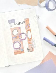 48 Best August Bujo Cover Spreads to Try today - atinydreamer
