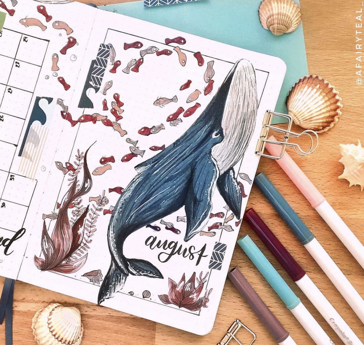 48 Best August Bujo Cover Spreads to Try today - atinydreamer