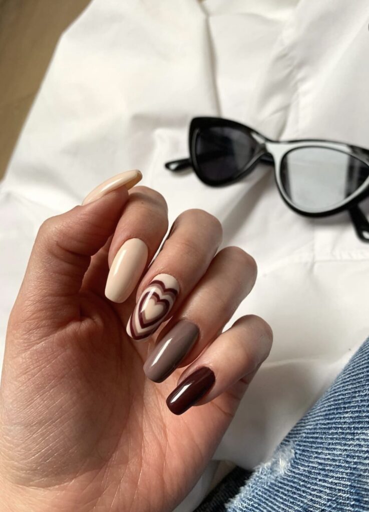 40+ Brown and White Nail Designs You Need To Try! - Prada & Pearls