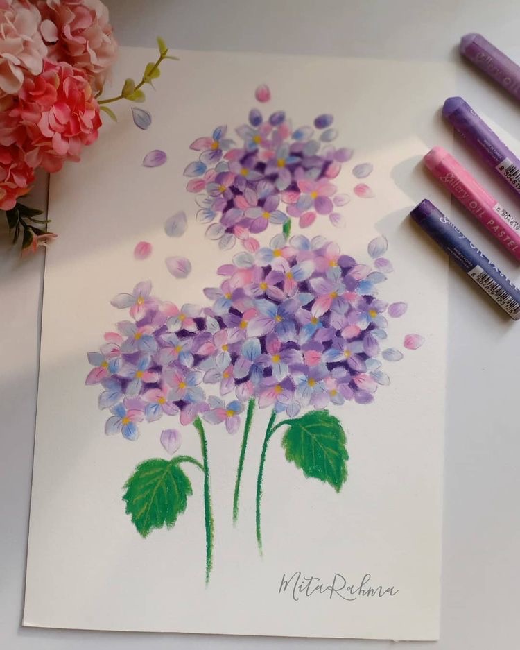28 Best Oil Pastel Art Easy Flowers to draw today atinydreamer