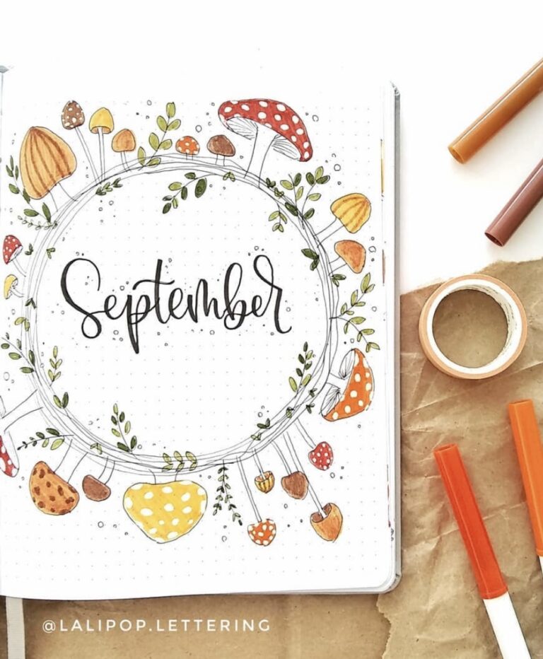 69 Best September Bujo Cover Spreads for Inspiration - atinydreamer