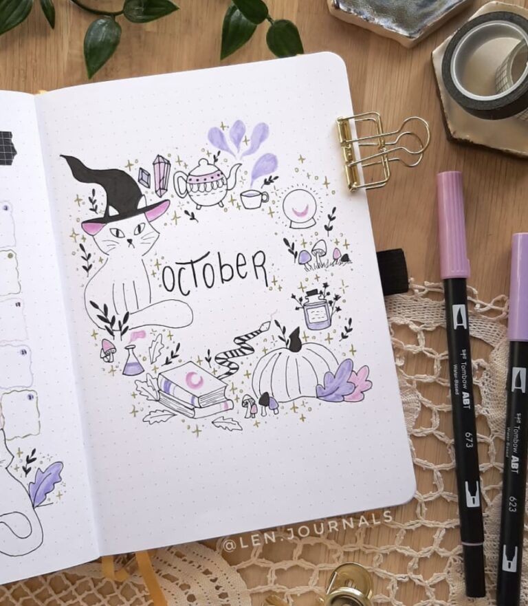 79 Best October Bujo Cover Spreads to Copy - atinydreamer