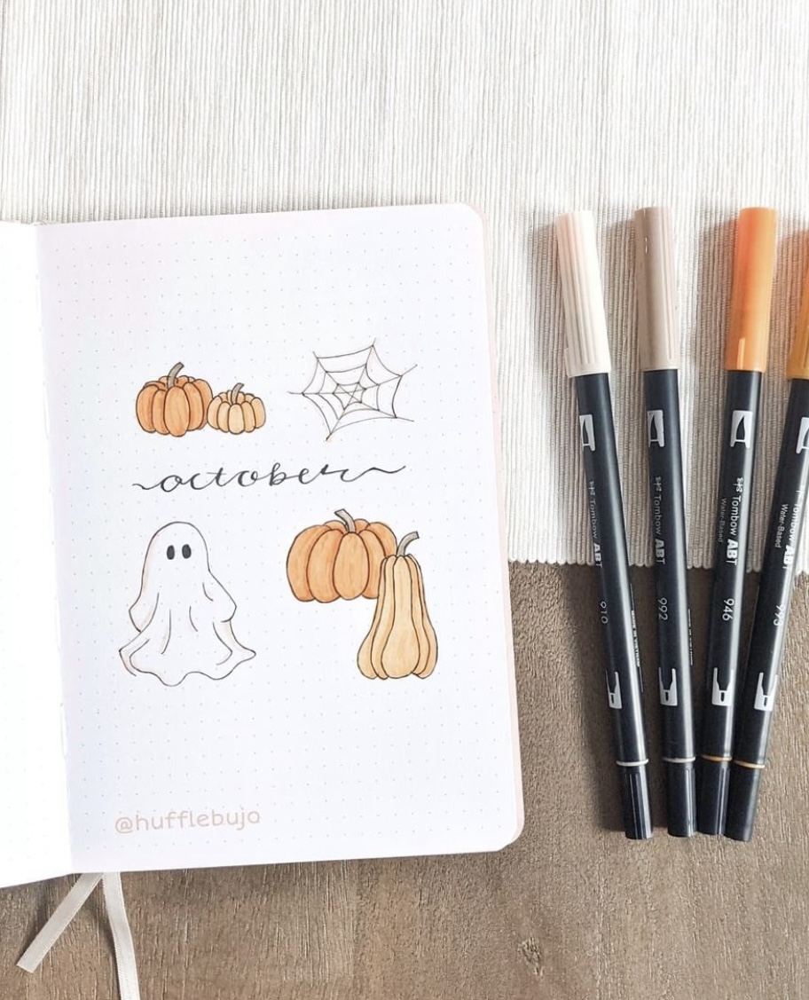 79 Best October Bujo Cover Spreads to Copy - atinydreamer