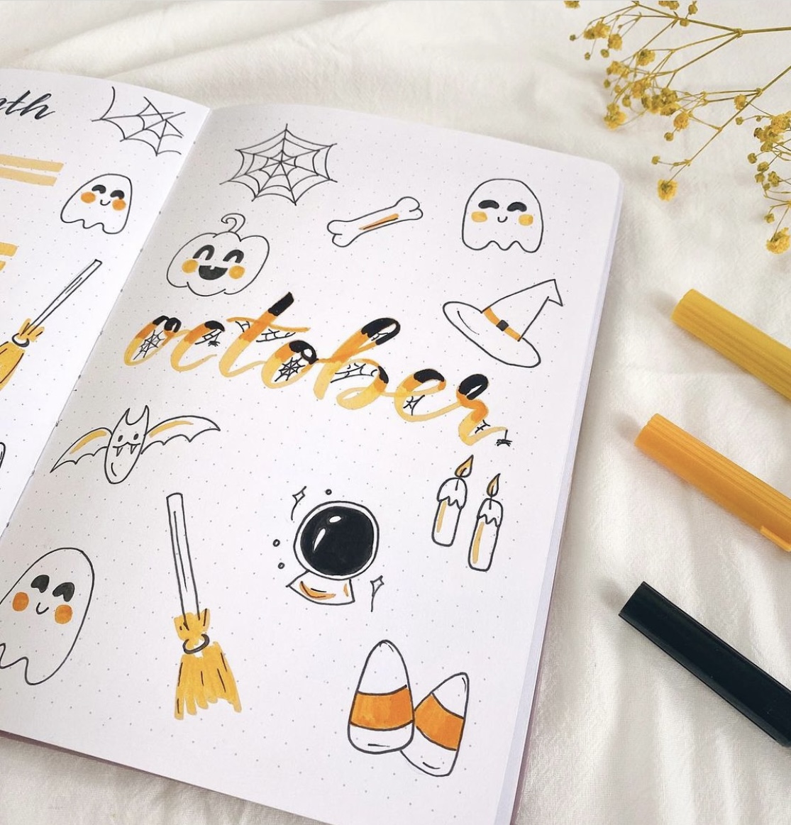 79 Best October Bujo Cover Spreads to Copy - atinydreamer