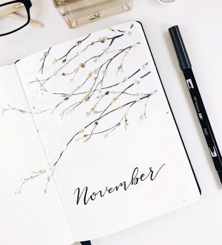 100+ Best November Bujo Spreads for Inspiration - atinydreamer