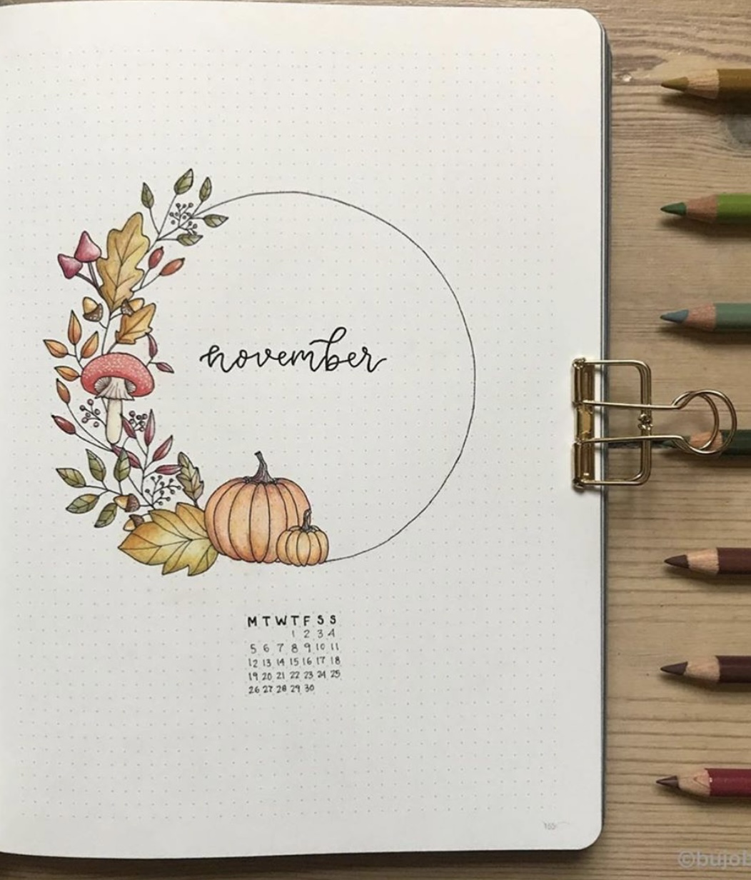 100+ Best November Bujo Spreads for Inspiration - atinydreamer