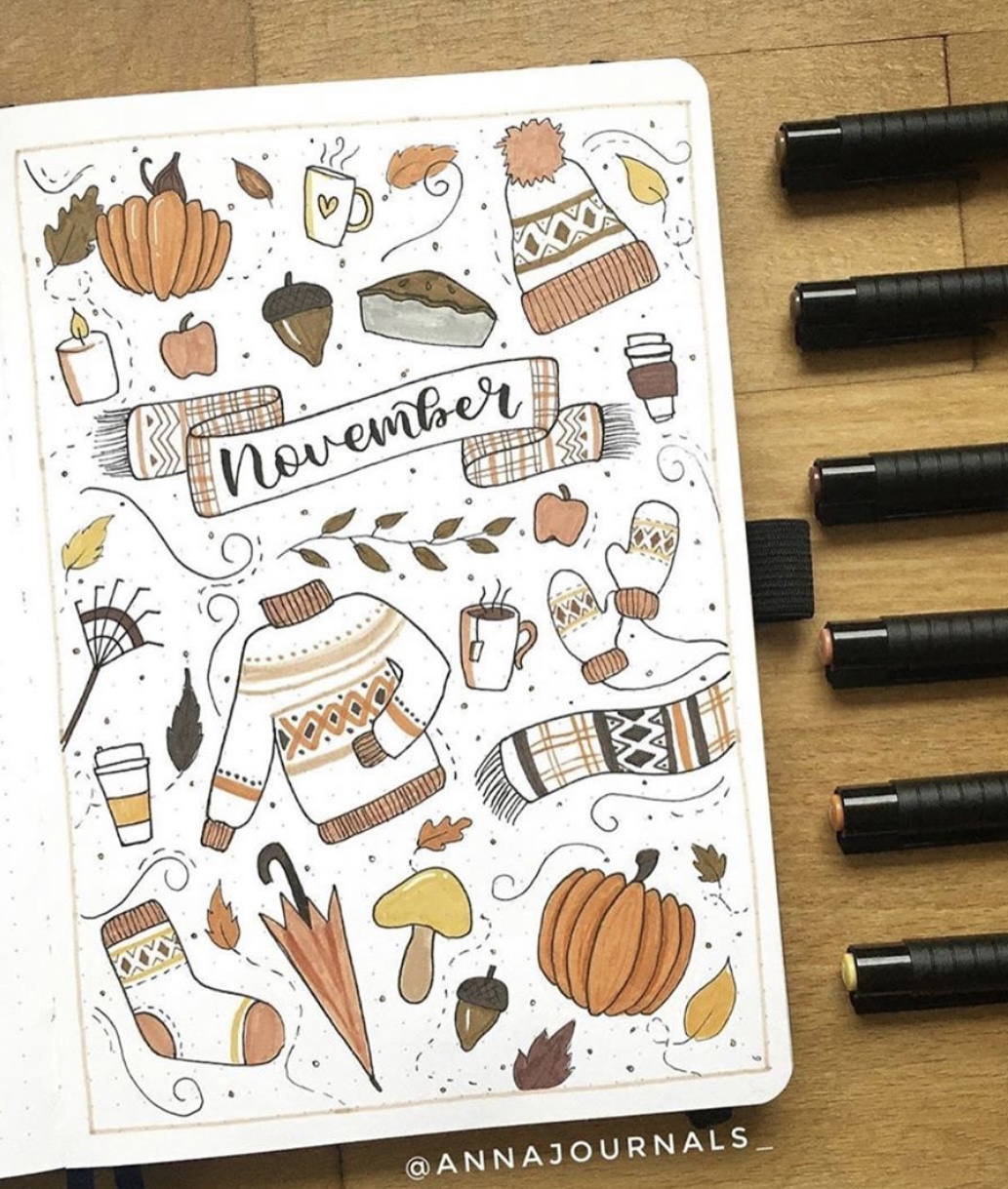 100+ Best November Bujo Spreads for Inspiration - atinydreamer