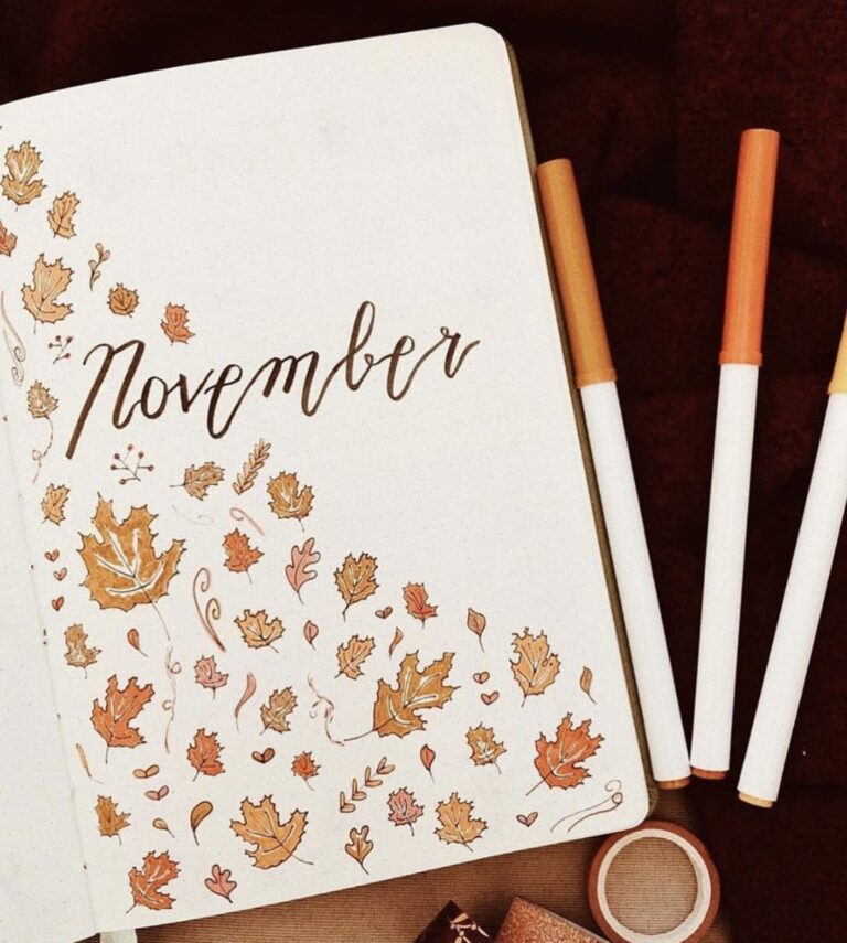 100+ Best November Bujo Spreads for Inspiration - atinydreamer