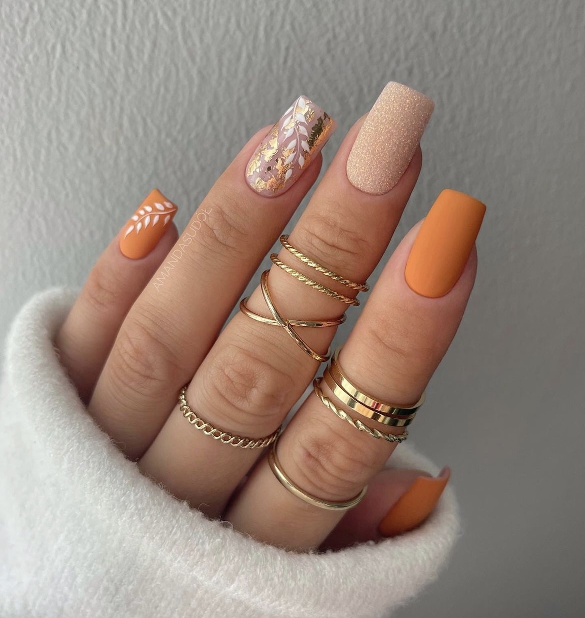 55 Best Orange Nail Designs to Get for Yourself atinydreamer